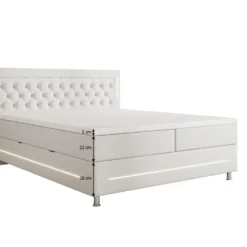 Boxspringbett Verdino Mit RGB, USB Und Stauraum 41 Boxspringbett Verdino Mit RGB, USB Und Stauraum -Safety Gear World boxspringbett verdino mit rgb usb und stauraum 970066