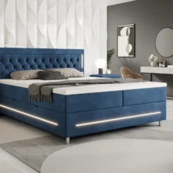 Boxspringbett Tino Mit RGB, USB Und Stauraum