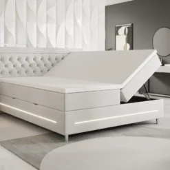 Boxspringbett Tino Mit RGB, USB Und Stauraum 31 Boxspringbett Tino Mit RGB, USB Und Stauraum -Safety Gear World boxspringbett vito mit rgb usb und stauraum 328060