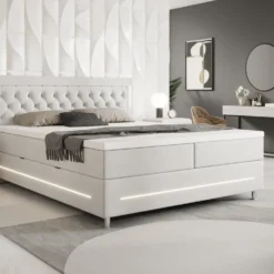 Boxspringbett Tino Mit RGB, USB Und Stauraum 33 Boxspringbett Tino Mit RGB, USB Und Stauraum -Safety Gear World boxspringbett vito mit rgb usb und stauraum 542649