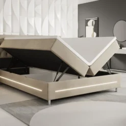 Boxspringbett Tino Mit RGB, USB Und Stauraum 40 Boxspringbett Tino Mit RGB, USB Und Stauraum -Safety Gear World boxspringbett vito mit rgb usb und stauraum 550405