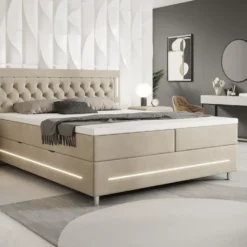 Boxspringbett Tino Mit RGB, USB Und Stauraum 39 Boxspringbett Tino Mit RGB, USB Und Stauraum -Safety Gear World boxspringbett vito mit rgb usb und stauraum 903546