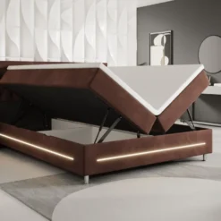 Boxspringbett Tino Mit RGB, USB Und Stauraum 34 Boxspringbett Tino Mit RGB, USB Und Stauraum -Safety Gear World boxspringbett vito mit rgb usb und stauraum 992417