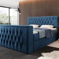 Boxspringbett Vulnero Mit TV Lift Und Stauraum (2 Schubladen) -Safety Gear World boxspringbett vulnero mit tv lift und stauraum 2 schubladen 378547