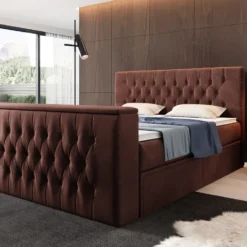 Boxspringbett Vulnero Mit TV Lift Und Stauraum (2 Schubladen) -Safety Gear World boxspringbett vulnero mit tv lift und stauraum 2 schubladen 617782