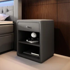 Designer Nachttisch Sky (Kunstleder) -Safety Gear World designer nachttisch sky kunstleder 331386