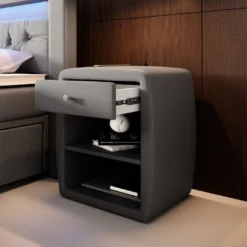 Designer Nachttisch Tavira Mit USB (Kunstleder) -Safety Gear World designer nachttisch tavira mit usb kunstleder 165950