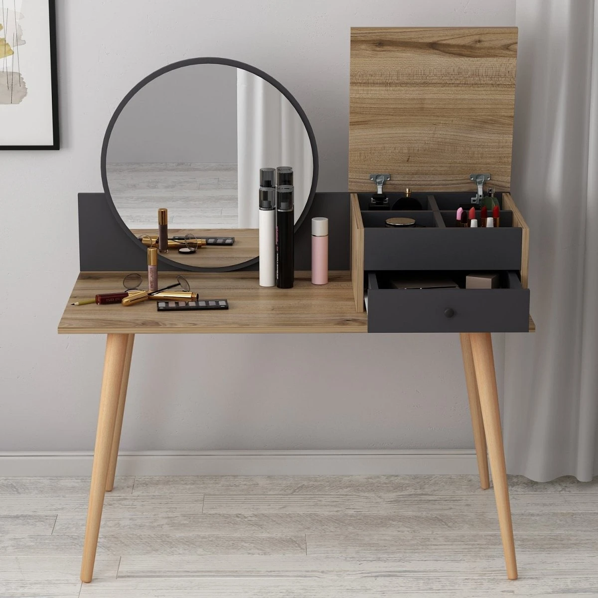 Designer Schminktisch Angel Inkl. Spiegel 6 Designer Schminktisch Angel Inkl. Spiegel - Image 4