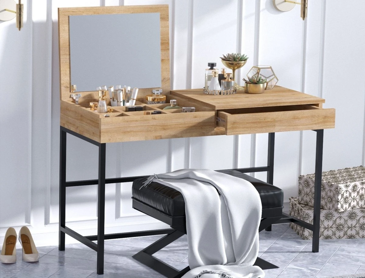Designer Schminktisch Glory (inkl. Spiegel) 3 Designer Schminktisch Glory (inkl. Spiegel)