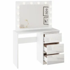 Designer Schminktisch Hollywood (inkl. Spiegel Und Glühbirnen) -Safety Gear World designer schminktisch hollywood inkl spiegel und gluhbirnen 700332