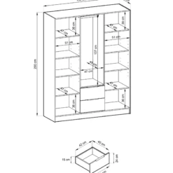 Designer Schrank Niro 155 Cm 19 Designer Schrank Niro 155 Cm -Safety Gear World designer schrank niro 155 cm 399661