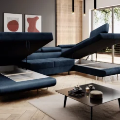 Designer Sofa Lago Mit Schlaf - Und Klappfunktion In Samt -Safety Gear World designer sofa lago mit schlaf und klappfunktion samt 256885