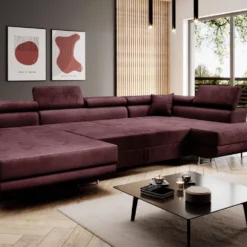 Designer Sofa Lago Mit Schlaf - Und Klappfunktion In Samt -Safety Gear World designer sofa lago mit schlaf und klappfunktion samt 835104