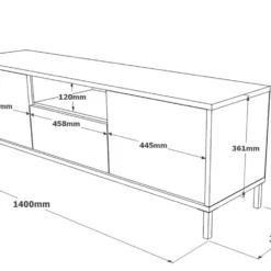 Designer TV Lowboard Cortino -Safety Gear World designer tv lowbaord cortino 880183