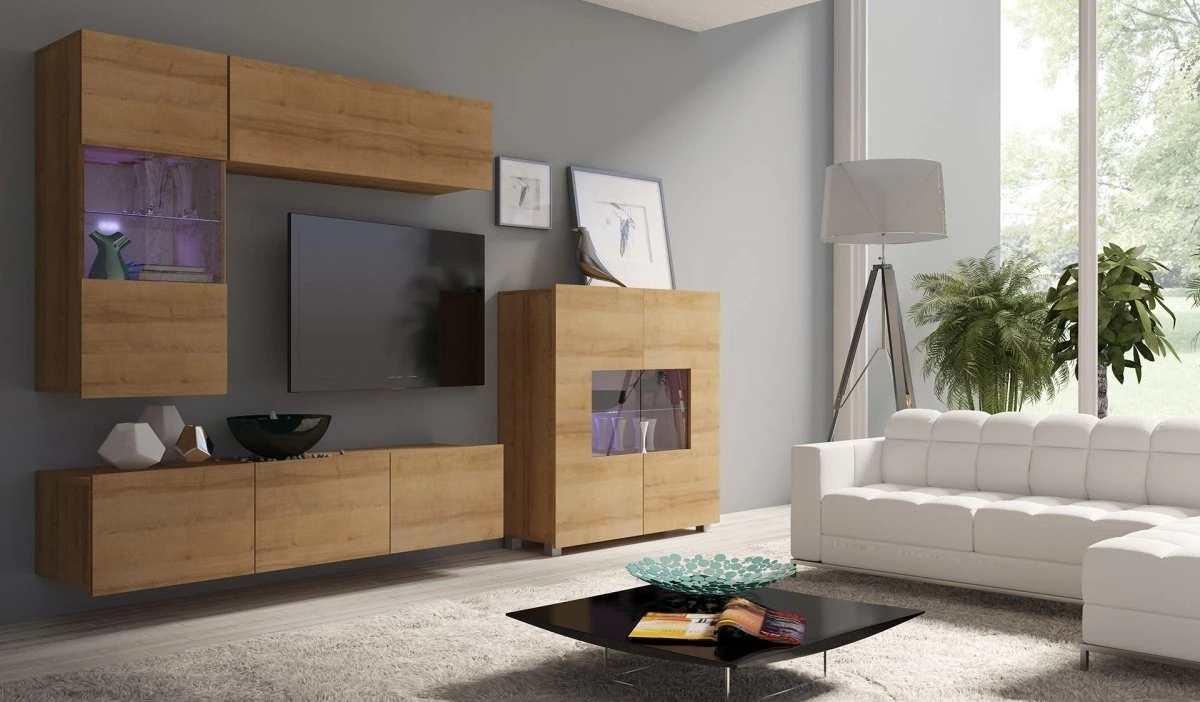 Designer Wohnwand Miro Mit LED 6 Designer Wohnwand Miro Mit LED - Image 4