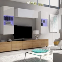 Designer Wohnwand Ricardo Mit LED -Safety Gear World designer wohnwand ricardo mit led 310254