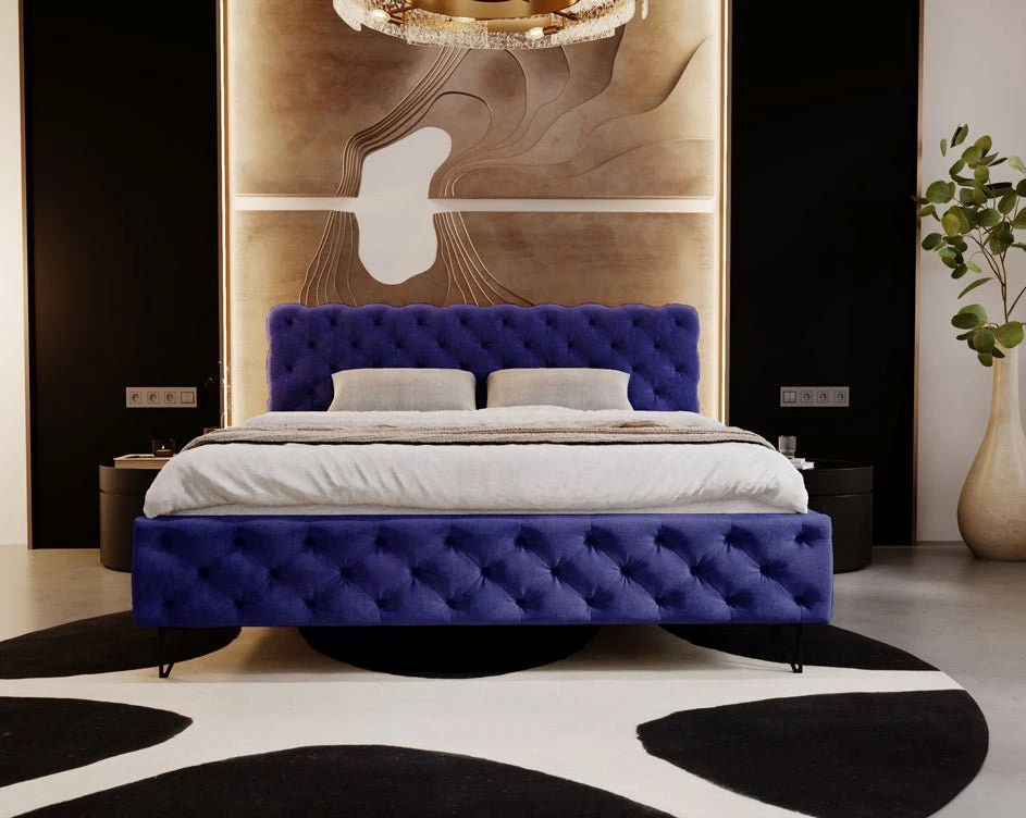 Designer Polsterbett Sienna In Samt Ohne Stauraum 16 Designer Polsterbett Sienna In Samt Ohne Stauraum - Image 14