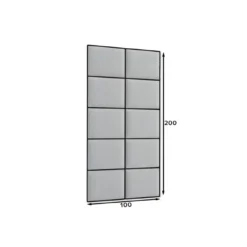 Gepolstertes Wandpaneel - Set Samt 100x200 Cm 16 Gepolstertes Wandpaneel - Set Samt 100x200 Cm -Safety Gear World gepolstertes wandpaneel set 100x200 cm 505909