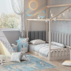 Gepolstertes Wandpaneel - Set Samt 100x220x50 Cm -Safety Gear World gepolstertes wandpaneel set 100x220x50 cm 916153