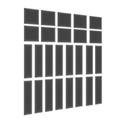 Gepolstertes Wandpaneel - Set Samt 120x195 Cm -Safety Gear World gepolstertes wandpaneel set 120x195 cm 614133