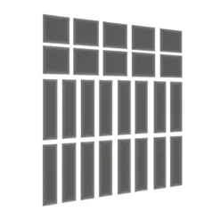 Gepolstertes Wandpaneel - Set Samt 120x195 Cm -Safety Gear World gepolstertes wandpaneel set 120x195 cm 632125