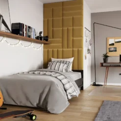 Gepolstertes Wandpaneel - Set Samt 120x195 Cm -Safety Gear World gepolstertes wandpaneel set 120x195 cm 788420