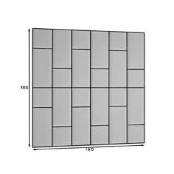Gepolstertes Wandpaneel - Set Samt 180x180 Cm -Safety Gear World gepolstertes wandpaneel set 180x180 cm 396921