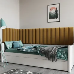 Gepolstertes Wandpaneel - Set Samt 210x90x60 Cm -Safety Gear World gepolstertes wandpaneel set 210x90x60 cm 380420