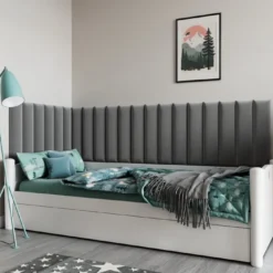 Gepolstertes Wandpaneel - Set Samt 210x90x60 Cm -Safety Gear World gepolstertes wandpaneel set 210x90x60 cm 801883