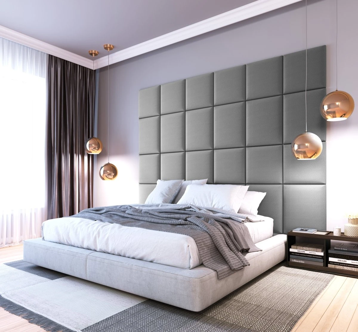 Gepolstertes Wandpaneel - Set Samt 240x180 Cm 9 Gepolstertes Wandpaneel - Set Samt 240x180 Cm - Image 7