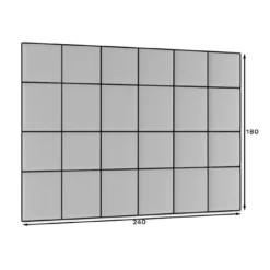 Gepolstertes Wandpaneel - Set Samt 240x180 Cm 28 Gepolstertes Wandpaneel - Set Samt 240x180 Cm -Safety Gear World gepolstertes wandpaneel set 240x180 cm 649130