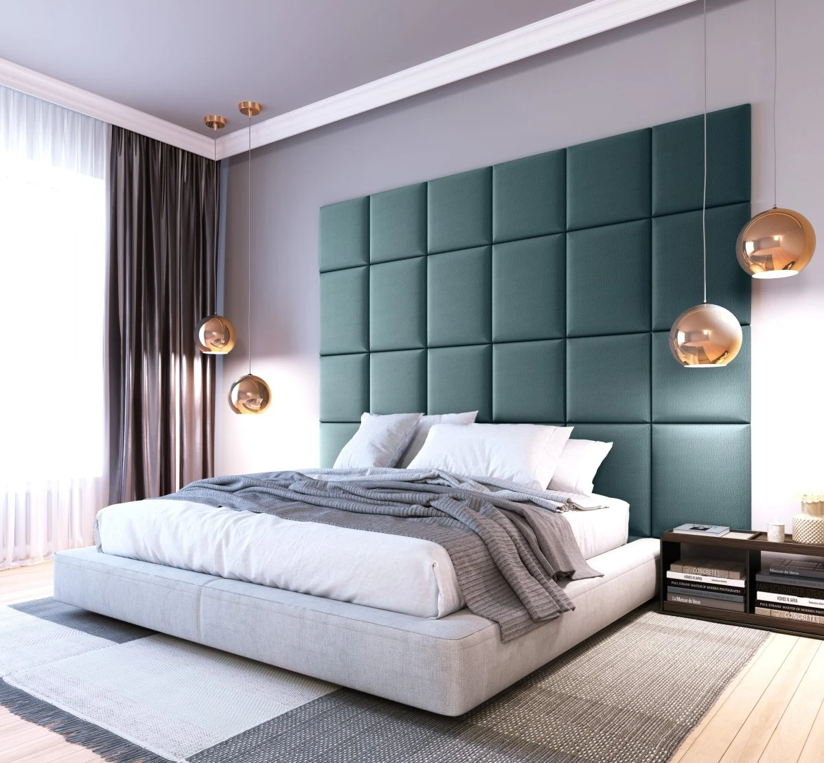 Gepolstertes Wandpaneel - Set Samt 240x180 Cm 6 Gepolstertes Wandpaneel - Set Samt 240x180 Cm - Image 4