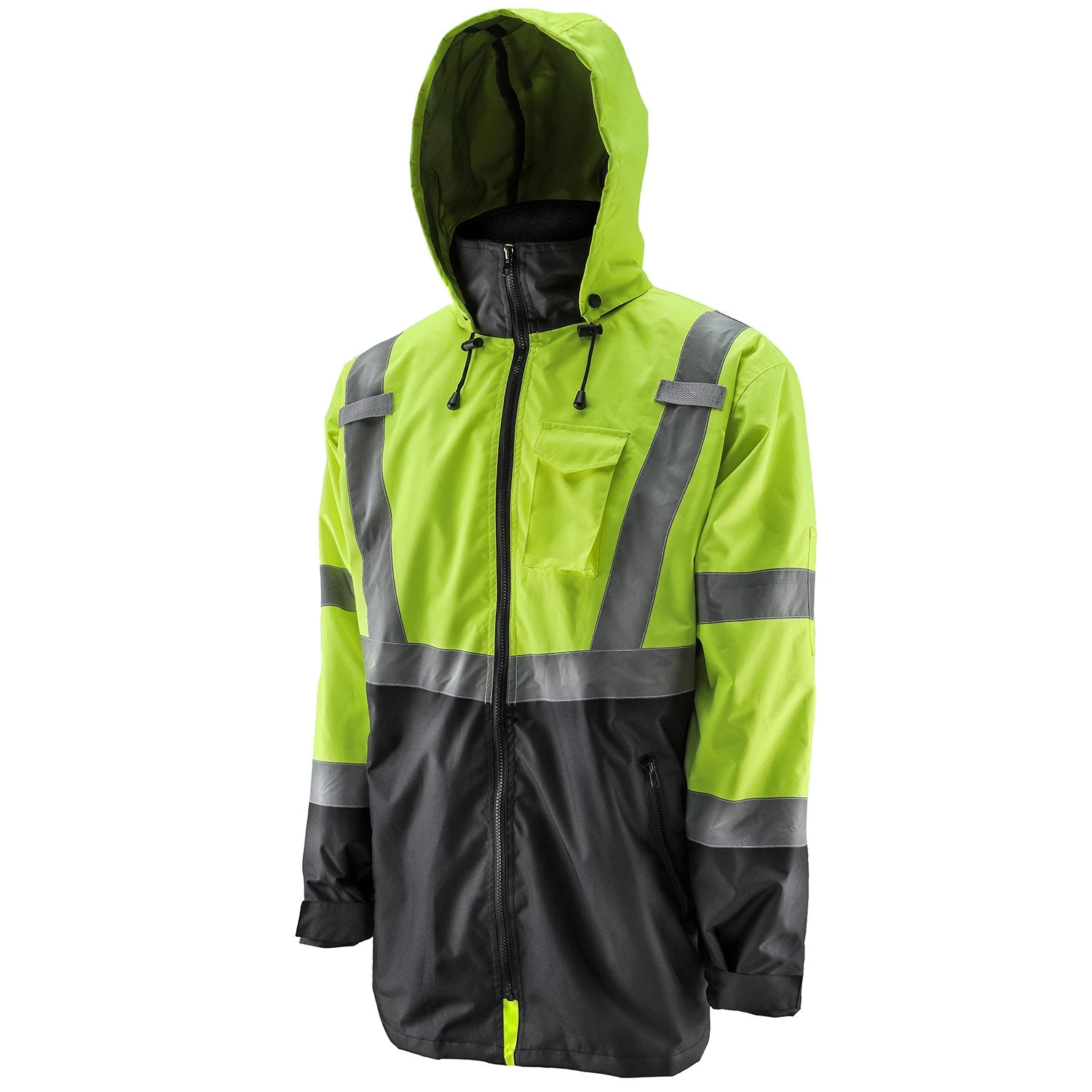 Hi-Viz Yellow Parka Jacket 2 Hi-Viz Yellow Parka Jacket
