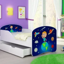 Kinderbett Luna Mit Stauraum Und Verschiedenen Motiven