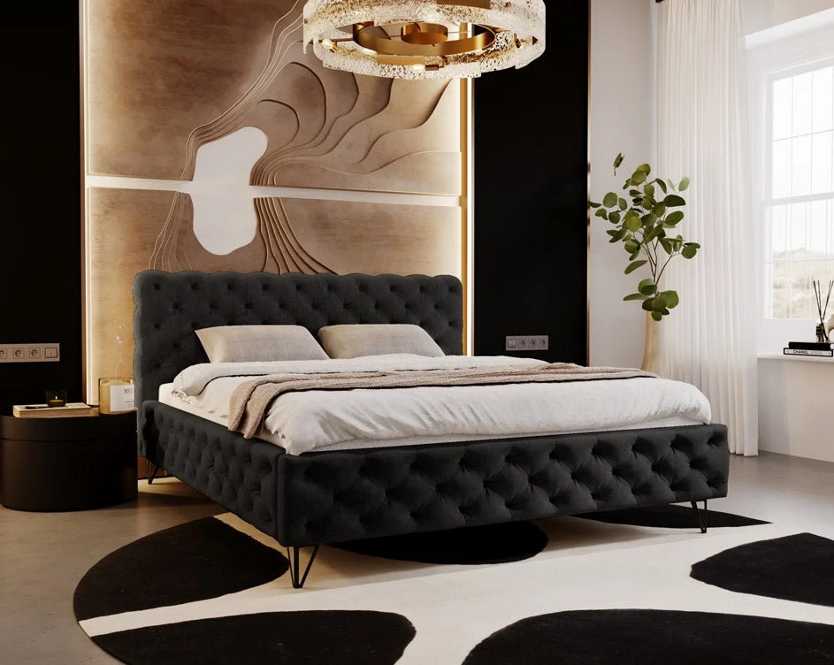 Designer Polsterbett Sienna In Samt Ohne Stauraum 10 Designer Polsterbett Sienna In Samt Ohne Stauraum - Image 8