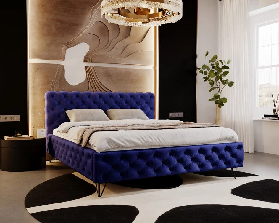 Designer Polsterbett Sienna In Samt Ohne Stauraum 15 Designer Polsterbett Sienna In Samt Ohne Stauraum - Image 13