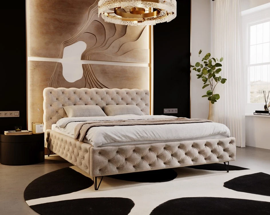 Designer Polsterbett Sienna In Samt Ohne Stauraum 13 Designer Polsterbett Sienna In Samt Ohne Stauraum - Image 11