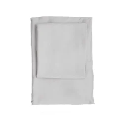 Premium Satin Bettwäsche Set Hellgrau -Safety Gear World premium satin bettwasche hellgrau 857772