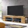 TV-Lowboard Legno Mit LED Und Eichenoptik
