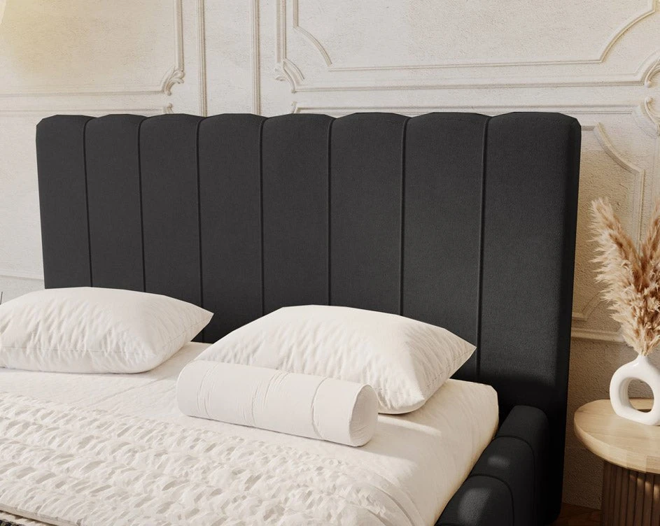 Designer Polsterbett Alvano In Samt Mit Stauraum 6 Designer Polsterbett Alvano In Samt Mit Stauraum - Image 4