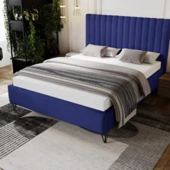 Designer Polsterbett Veleria In Samt Ohne Stauraum -Safety Gear World wiz2 ZAM 16 DS STYLE