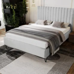 Designer Polsterbett Veleria In Samt Ohne Stauraum -Safety Gear World wiz2 ZAM 16 DS STYLE 2