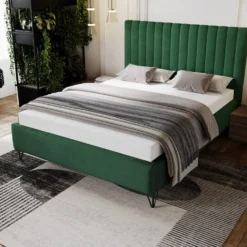 Designer Polsterbett Veleria In Samt Ohne Stauraum -Safety Gear World wiz2 ZAM 16 DS STYLE 4